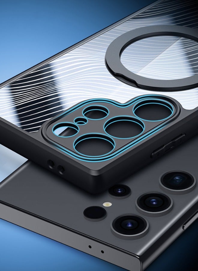 DUX DUCIS Samsung Galaxy S24 Ultra Case, Magnetic [Compatible with Magsafe] with Ring Holder Kickstand, Shockproof Full Camera Protection, Slim Mil-Grade Shockproof Back Cover for Samsung S24 Ultra 6.8'' - Image 5