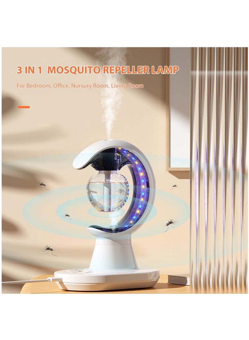 MileMelo 3 in 1 Essential Oil Diffuser, Ultrasonic Pest Repeller and Colorful Light for Bedroom, USB Rechargeable Low Noise Electric Repeller Night Lamp, Smart Quiet Diffusers for Kids Room, Office  - Image 2