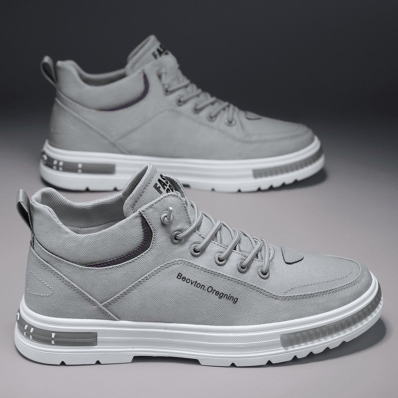 Canvas Men'S Shoes Summer Casual Black Sneakers Slip-On Cloth Shoes Work Safety Trendy Shoes - Image 1
