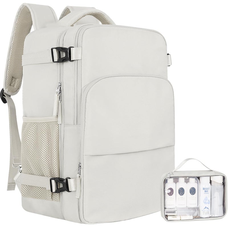 Sinaliy Travel Backpack for Women, Carry On Backpack Flight Approved, Personal Item Travel Bag with USB Charging Port, Casual Daypack College Bag Suitcase Backpack for Weekend, Fit 16 Inch Laptop - Image 1