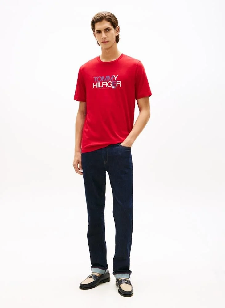 TOMMY HILFIGER  Logo Graphic Crew Neck T-Shirt for Men | Best Price UAE
