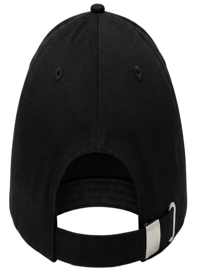 Just 4 Kicks Germany Soccer Baseball Cap - World Cup Soccer Fan Gear - Embroidered Eagle Crest Adjustable German Hat, Black/Red - Image 4
