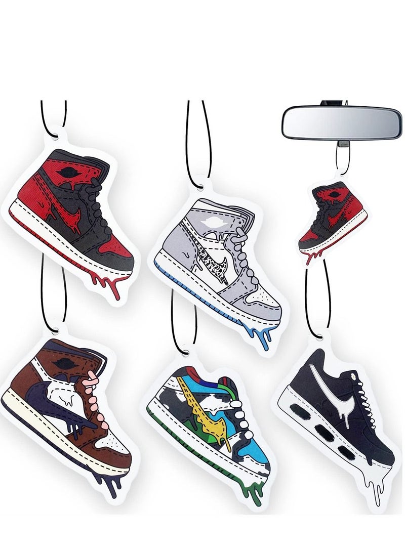 Y&D 5 Pcs Car Air Fresheners, Hypebeast Accessories Sneakerhead AJ Jordan Hanging Scents Freshener Automotive Interior Room Decor for Men Gift Set - Image 1