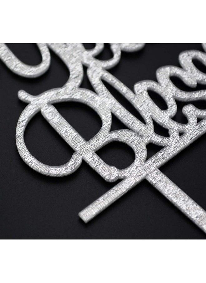 Generic - 25 Years Blessed Cake Topper Happy 25Th Birthday /Anniversary Party Decorations (Silver) - Image 1