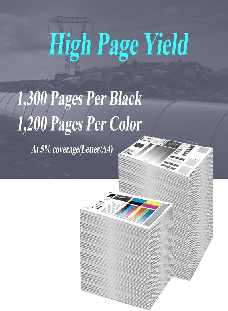 Replacement 222A Toner Cartridges W2220A W2221A W2222A W2223A, Black Cyan Yellow Magenta, with Chip, Compatible with HP Laser MFP 3288dw 3288dn 3388sdw 3388fdw – 4-Pack - Image 3