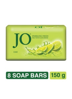 Jo Lime Fresh Soap, 150Gm (Pack Of 8)  - Image 2