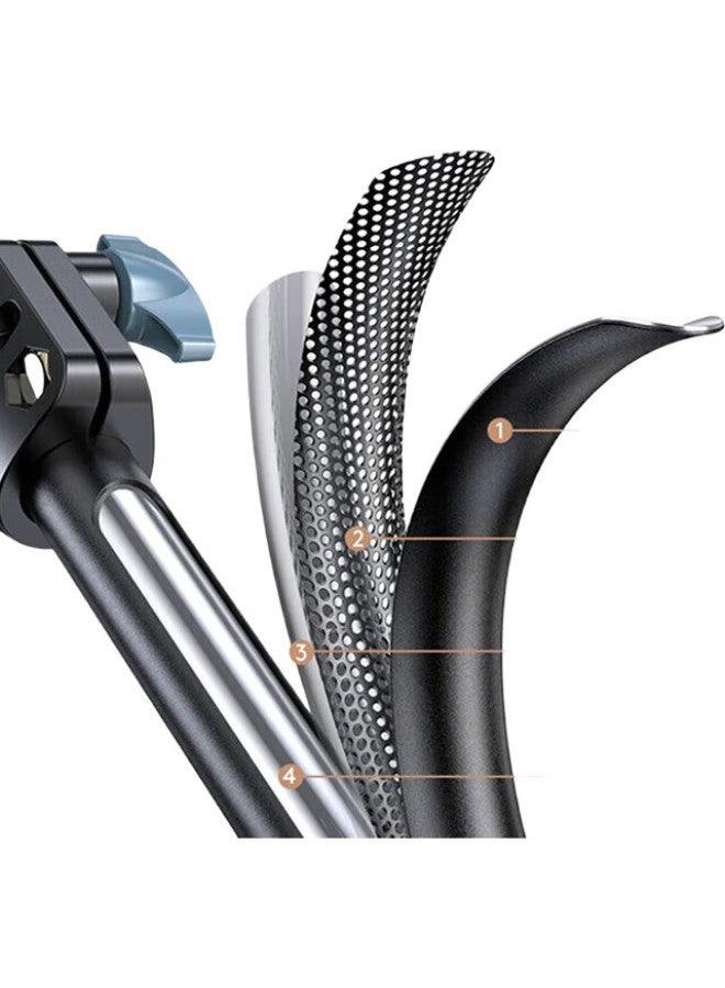 Stiger [Dual Phone Holder Gimbal 2.1M] Selfie Stick, Phone Floor Stand Tripod, Extendable Portable Gadget, Selfie Photography Tripod, Universal Clamp - Image 1