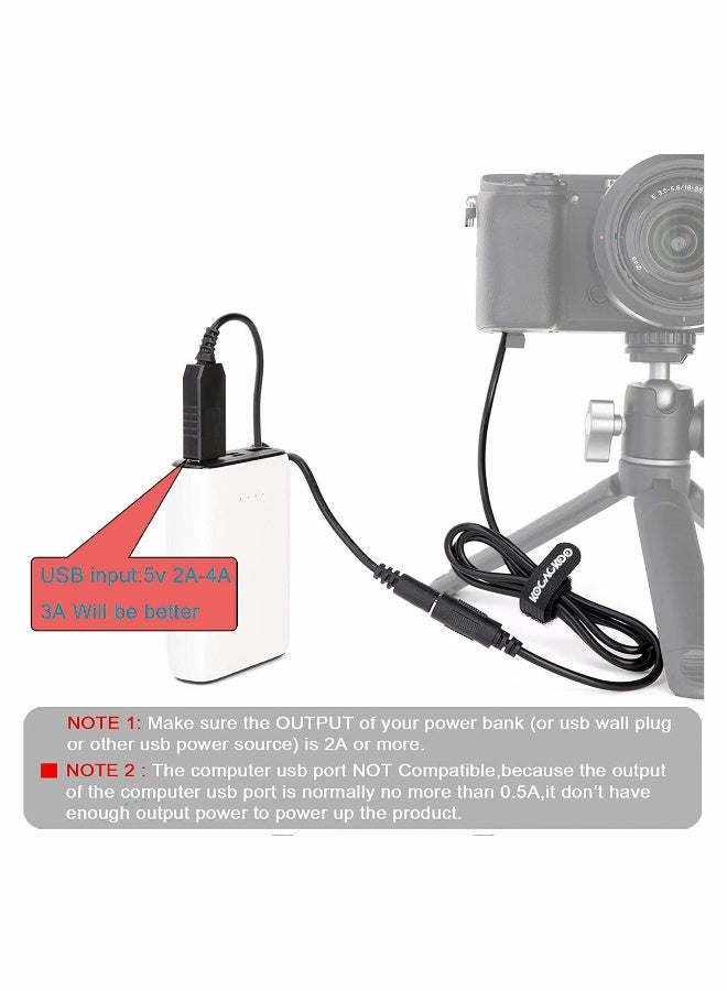 DC Coupler Replacement for NP-FW50 Dummy Battery Power Adapter with USB Cable A7 A7R A7S A7SII A6500 A6300 A6100 A6000 NEX5 DSC-RX10 II III IV - Image 4