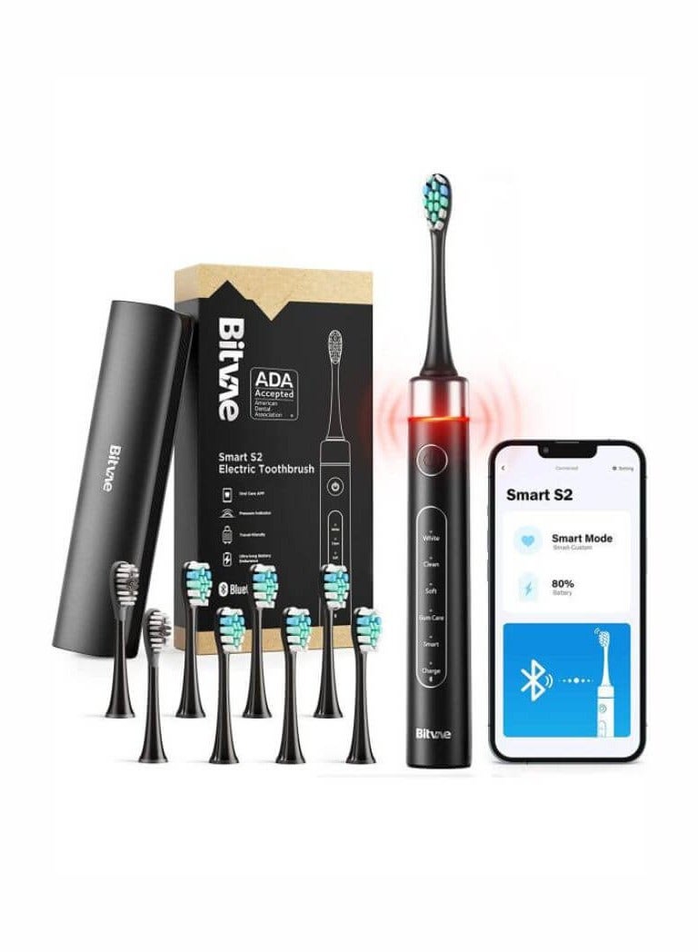 Bitvae S2 Electric Toothbrush with HD2 UV Toothbrush Holder 8 Brush Heads - Image 1