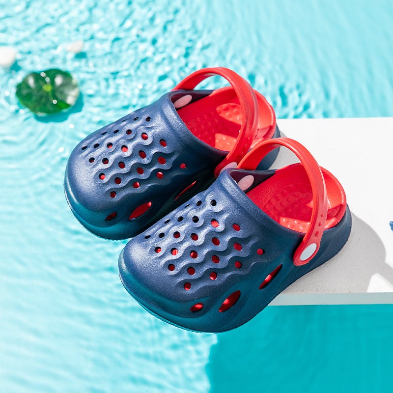 2025 Factory Breathable Children'S Hole Shoes Boys And Girls Baby Baotou Sandals Garden - Image 1