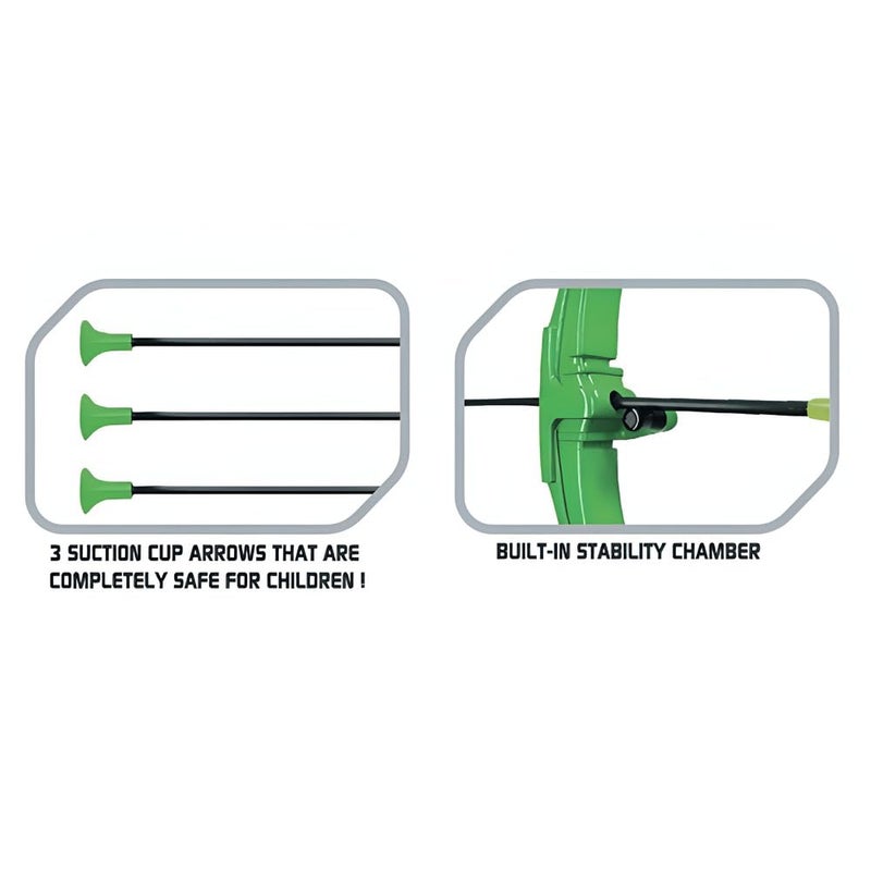 Playwell Innov8 Spin Target Archery Set, Indoor & Outdoor Shooting Game with Spinning Target, Ages 5+, Green - Image 3