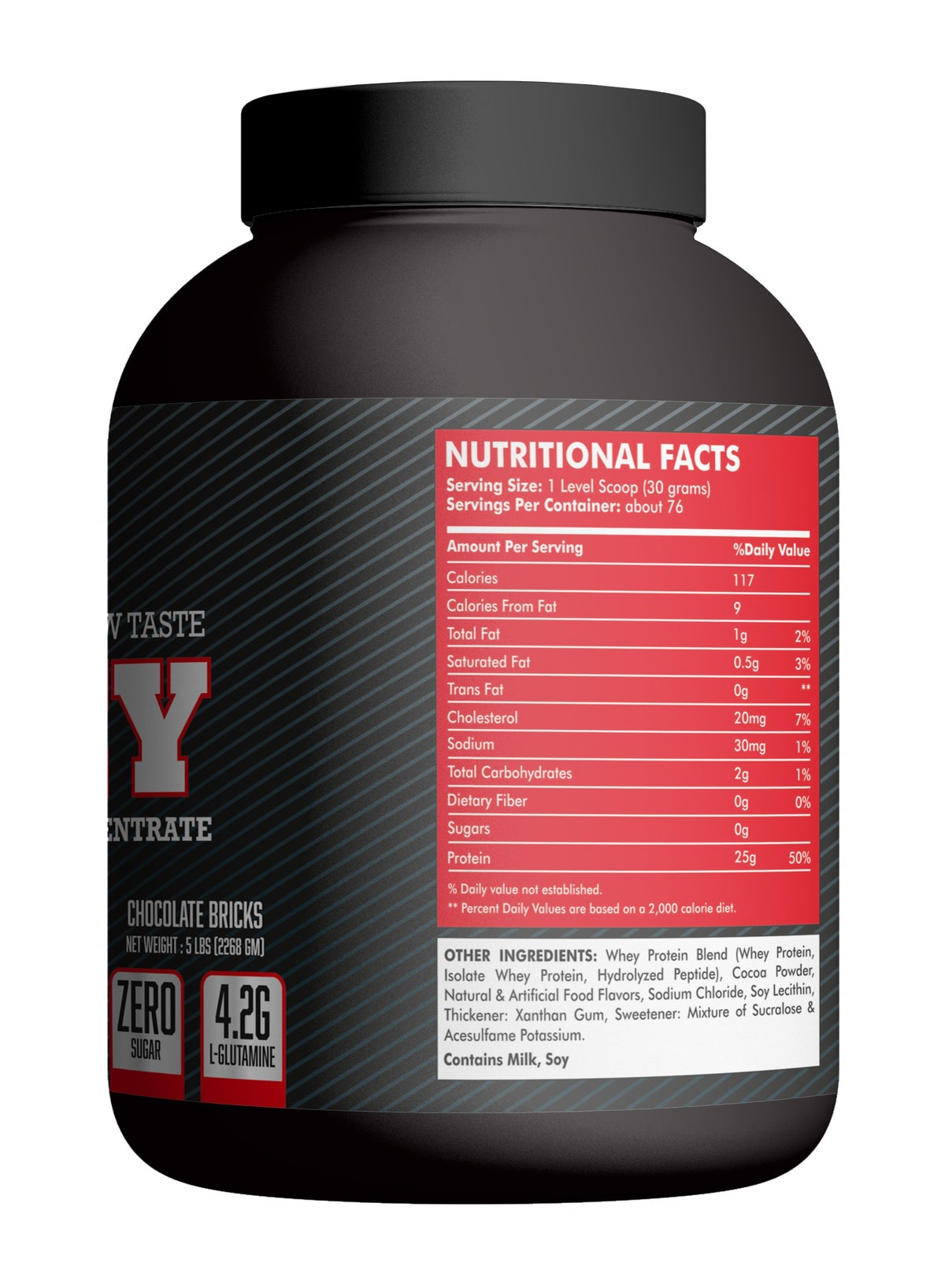 Monster Labs 100% Whey Protein Chocolate Bricks 5lbs