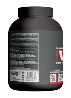 MONSTER LABS Monster Labs 100% Whey Protein, 25 Grams of Protein for Muscle Support and Recovery - Chocolate Bricks, 5lbs (76 Servings)  - Image 3