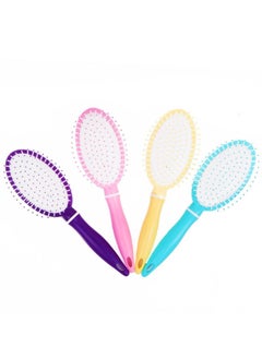 Large hair brush with handle for hair styling for girls, designed in multiple colors