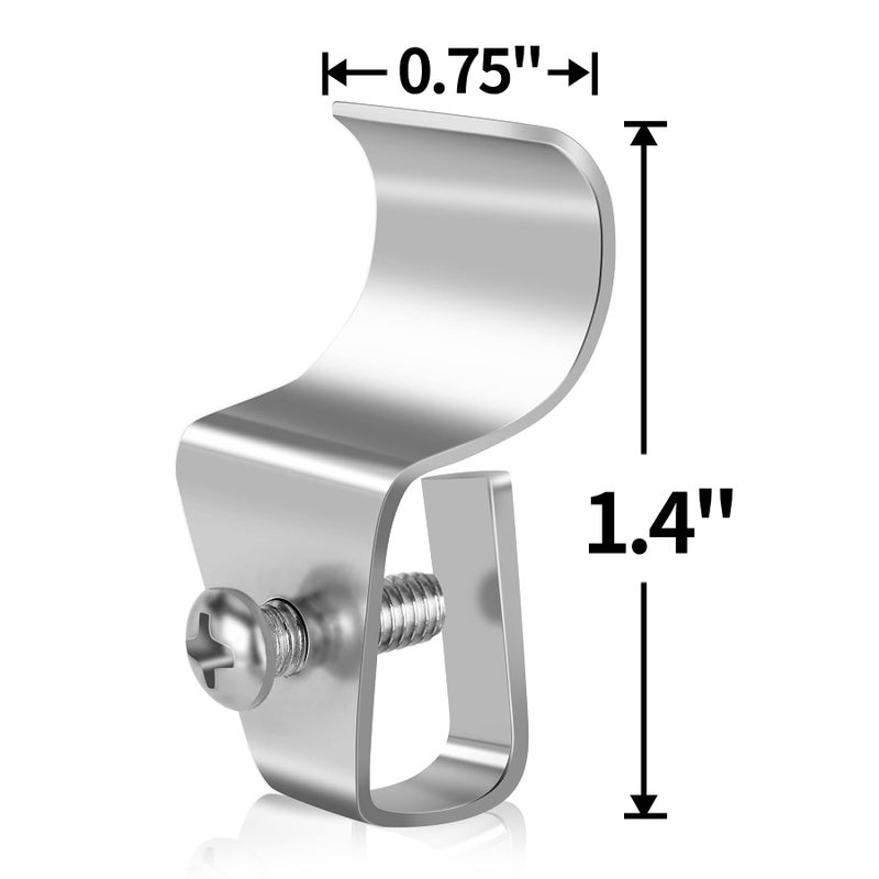 Antimbee Vinyl Siding Clips,20-Pack No-Hole Outdoor Camera Mount,Vinyl Siding Hanger for Blink, Arlo, Ring, No-Damage, No Drilling, Weatherproof-304 Stainless Steel Home Siding Hooks - New Upgrade - Image 4