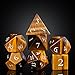 UDIXI Stone DND Dice Set 7PCS Tigers Eye Gemstone DD Dice for Role Playing Dice and Tabletop Games - Image 2