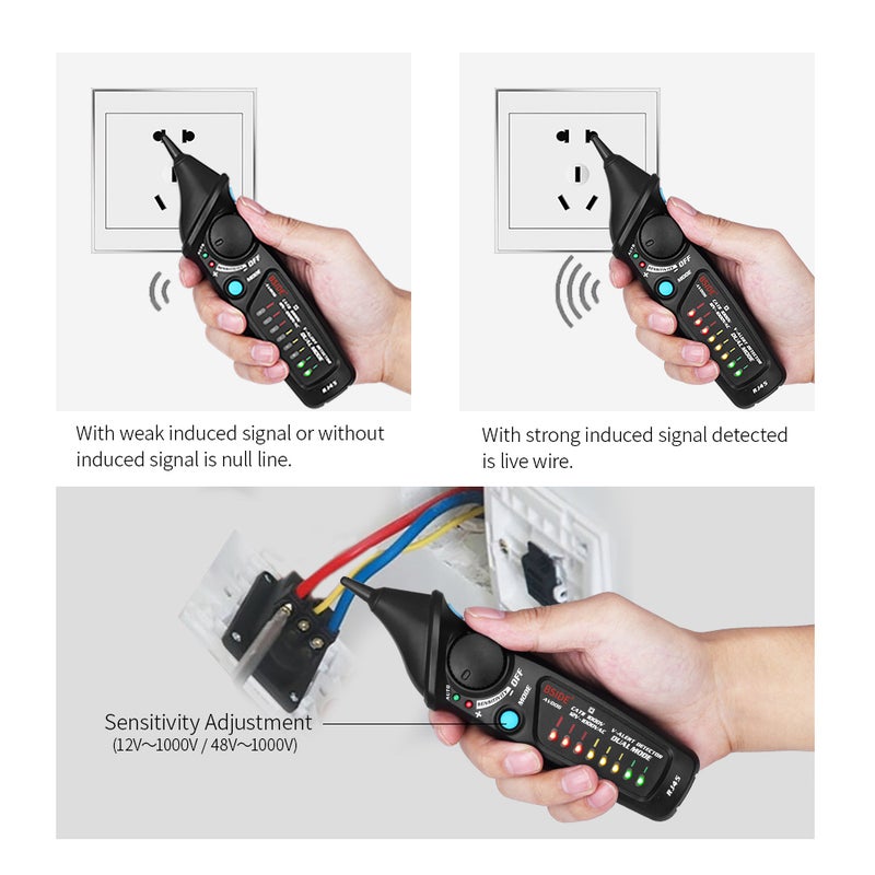 Multi-Functional Handheld Digital Meter Black 20.00 X 4.00 X 5.50cm - Image 5