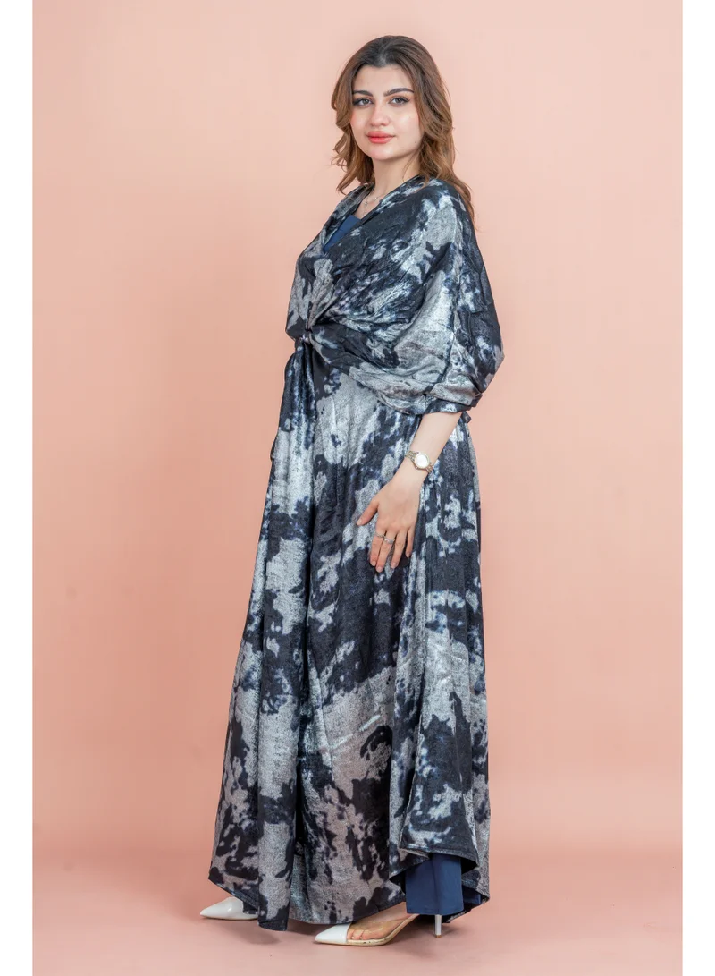 IKKXA Shimmer Wrap Design Elegant Jalabiya