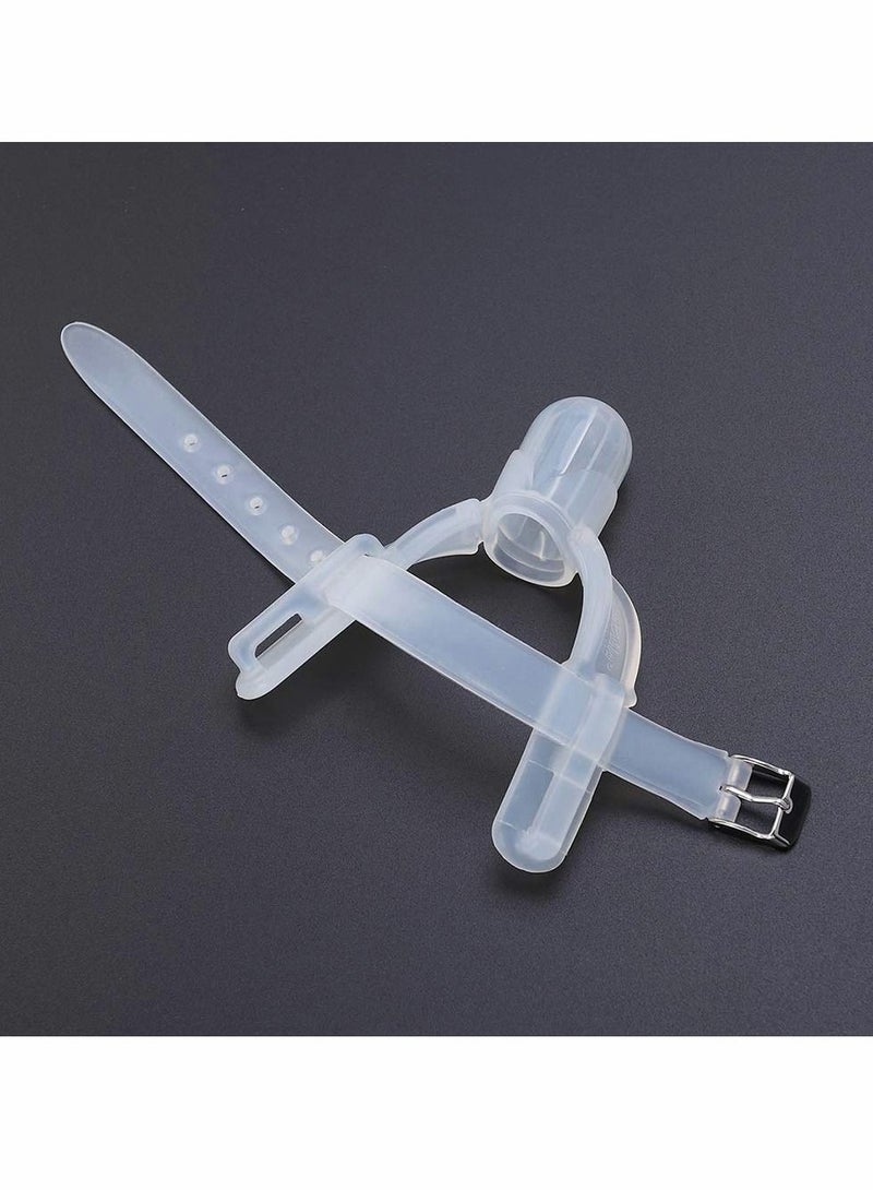 KASTWAVE قطعتان من واقي إصبع الإبهام للأطفال من السيليكون القابل للتعديل والارتداء ومضاد للعض وعض إصبع السبابة لمنع الأطفال الرضع من مص أصابعهم - Image 4