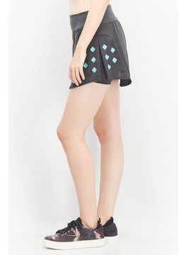 Adidas Women Sportswear Fit Brand Logo Training Skirt, Grey  - Image 4