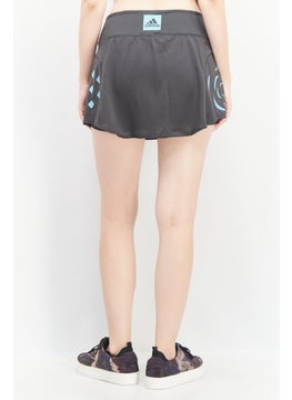 Adidas Women Sportswear Fit Brand Logo Training Skirt, Grey  - Image 3