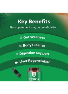 Natures Craft Advanced TUDCA Liver Support Supplement - Extra Strength TUDCA 500mg Bile Salts for Gallbladder Liver and Kidney Support - Liver and Gallbladder Cleanse Tauro Ursodeoxycholic Acid TUDCA Supplement  - Image 4