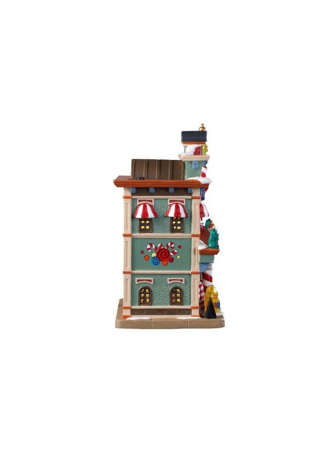 Lemax 95509 Bella's Bon Bons, New 2019 Caddington Village Collection, Porcelain Colorful Decorated Miniature Lighted Building, X'mas Decor/Gift/Collectible, On/Off Switch, 7.95" x 5.59" x 4.33" - Image 4