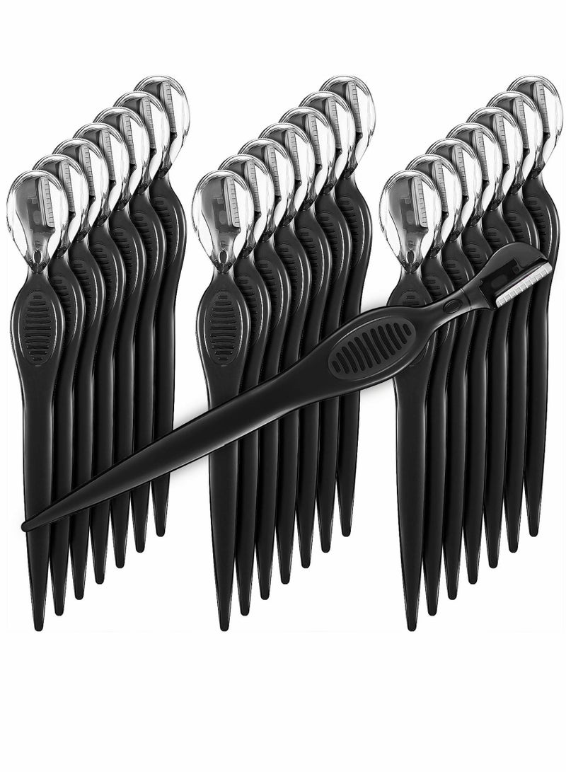 Zikra Eyebrow Trimmer Razor, Multifunctional Stainless Steel Blade Facial Trimmer, Epilator for Men and Women Facial (21 Pcs, Black) - Image 1