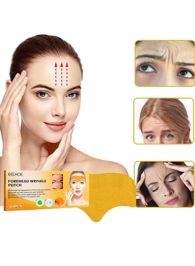 EELHOE Forehead Wrinkle Patch - Fades Smooth Wrinkles Lifts And Tightens Facial Skin Anti-Wrinkle Patch 10PCS - Image 3