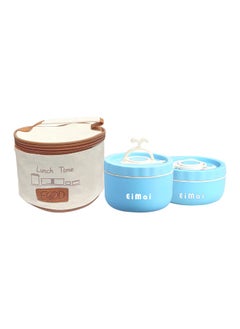 LITTLE SURPRISE BOX Medium size Stainless Steel Lunch Box with cover plus one free small stainless steel Lunch Box  - Image 1