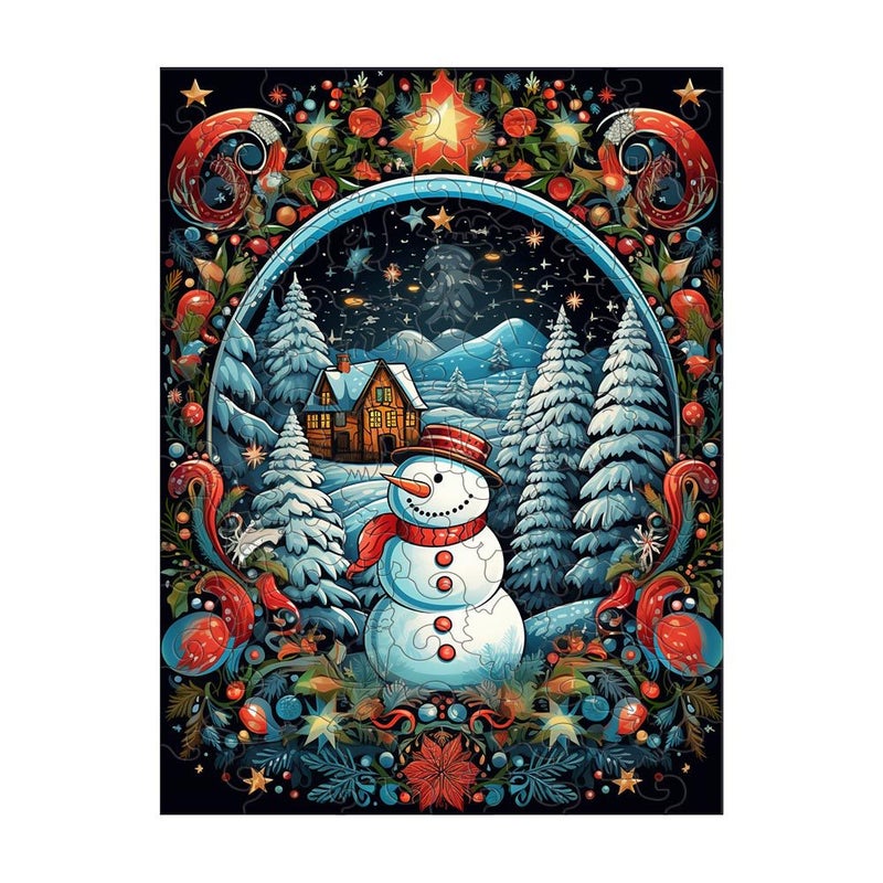 Christmas Wooden Puzzle Birds Shaped Animal Wooden Adult Toys Independent Station Factory - Image 1