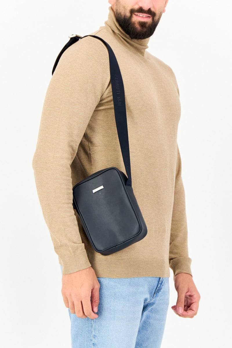 CERRUTI 1881 Men Brand Logo Cross Body Bag, Dark Navy  - Image 2