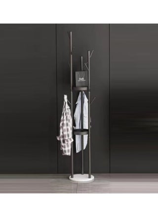 Clothes Hanger and Rack with a Modern and Elegant Design Coat Racks Freestanding Coat Hanger Stand Hall Tree Coat Rack for Hanging Hats ScarvesBags Modern Coat Rack with Double Shelves Corner Coat Rack, 9 Hooks - Black Colour - pzsku/ZF109F917B87F8D57E3E8Z/45/1742541419/941249cc-a8de-4cb5-9aad-2a945082c9a8