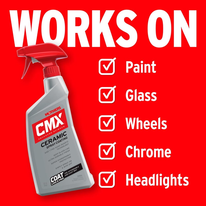 Mothers CMX Ceramic Spray Coating, 24 oz. â€“ Advanced SiO2 + TiO2 Protection, User-Friendly, Professional Grade, Ultra Durable Long-Term Protection, High Gloss Super-Hydrophobic Finish (01024) - Image 5