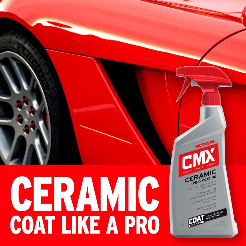 Mothers CMX Ceramic Spray Coating, 24 oz. â€“ Advanced SiO2 + TiO2 Protection, User-Friendly, Professional Grade, Ultra Durable Long-Term Protection, High Gloss Super-Hydrophobic Finish (01024) - Image 2