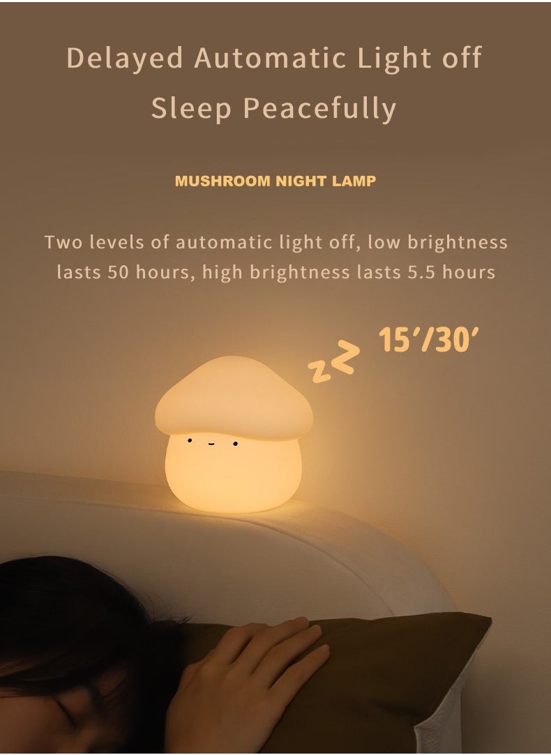 Night Light for Kids, Baby Night Light Lamp for Kids Room Girls Warm Night Light, Silicone Squishy Soft Rechargeable Cute Mushroom Night Light, Small Birthday Gift - pzsku/ZF10A10FE7E7EF99B3A88Z/45/1741712530/a76dd54a-241d-4d52-8242-155a8b2401f0