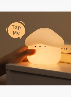 wanyi Safe Silicone Night Light for Kids Squishy & Soft Mushroom Lamp, Easy-Touch Control, Rechargeable Baby Night Light for Nursery,Cute Birthday Gift  - Image 1
