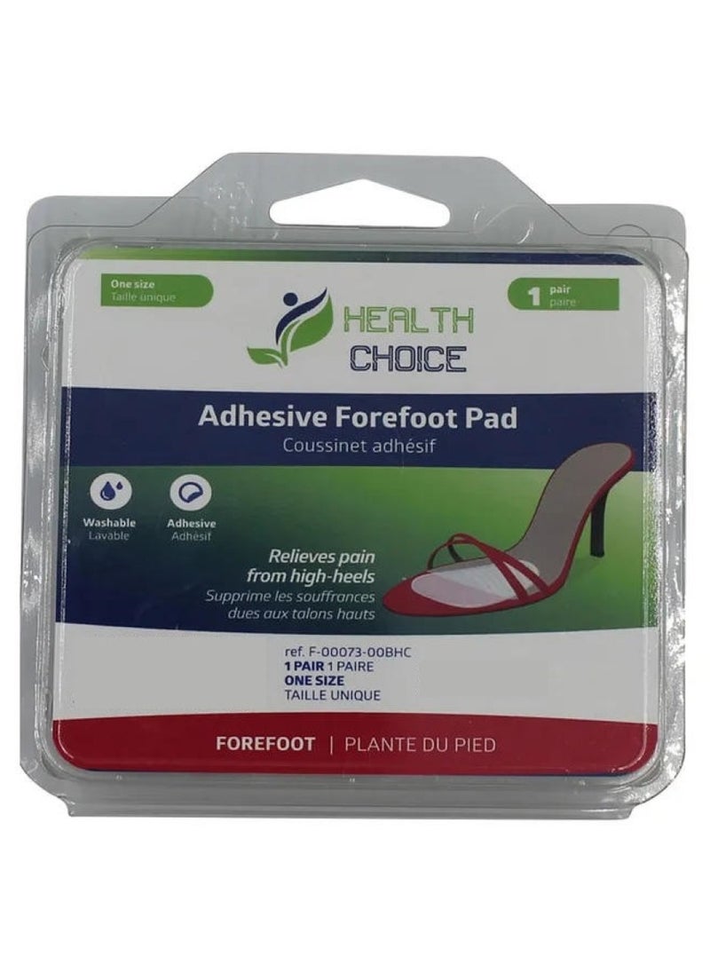 HEALTH CHOICE Adhesive Forefoot Gel Pad 