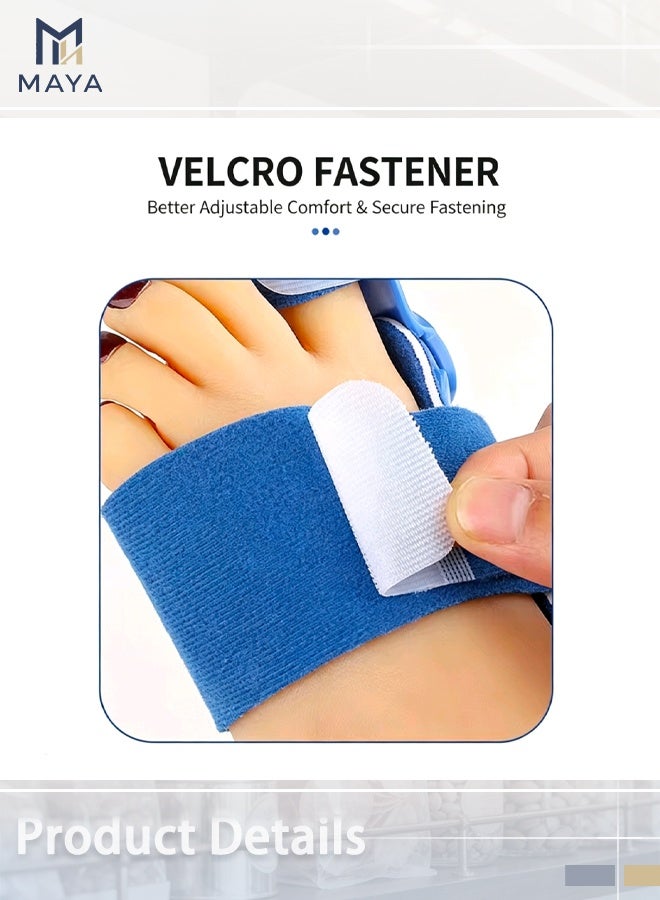 Maya 2 Pcs Bunion Corrector For Women And Men Big Toe Relief Adjustable Splint Pads Orthopedic Straightener Separator Hallux Valgus Day Night Supports Bunion Corrector For Big Toe - Image 5