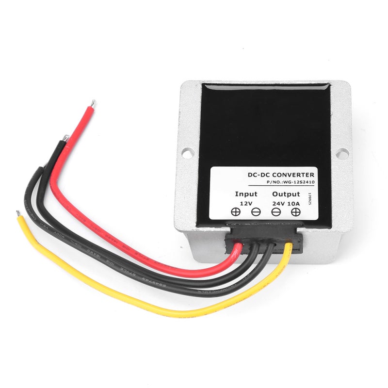 SZWENGAO DC To DC Power Converter 12V To 24V 10A 240W - IP68 Waterproof High 94% Conversion Efficiency Voltage Regulator Module for Automotive Marine Outdoor Industrial Use - Image 1