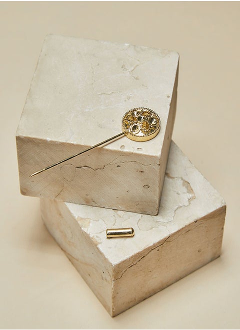 Tie Shop - Pin With Cover - gold For Women