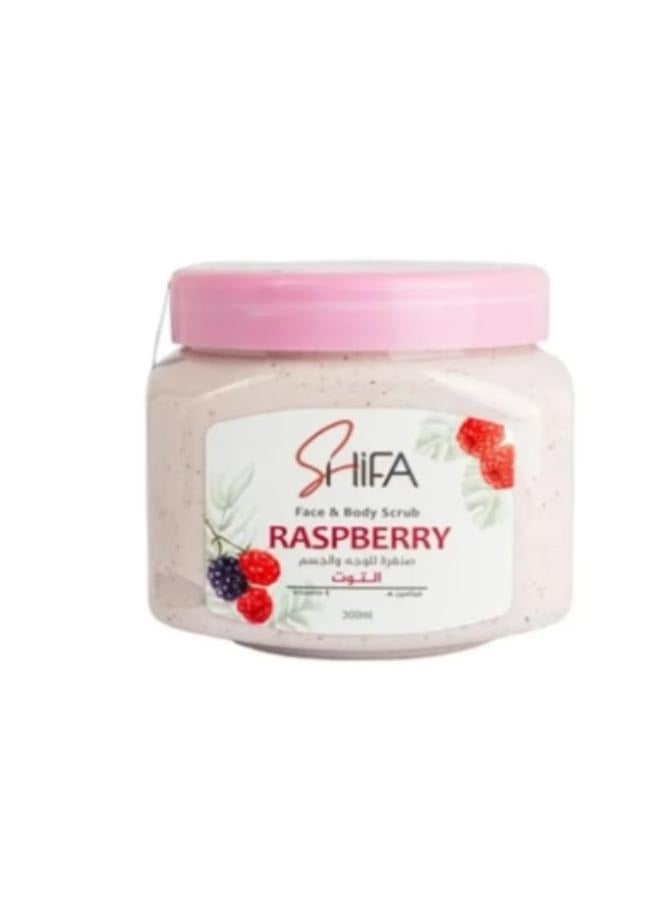 Shifa Face & Body Scrub with Raspberry  300 ml