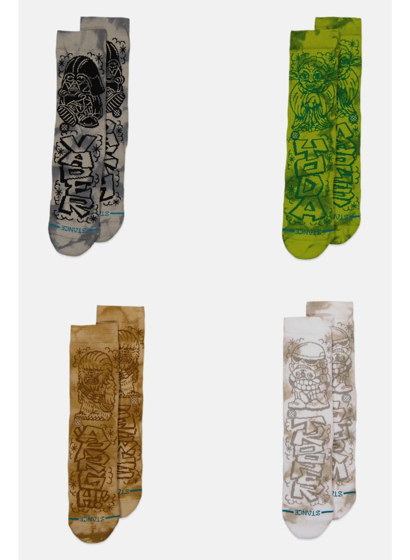 Stance DJ Javier Box Set Star Wars Crew Socks in Multi (4 Pcs.) - Image 4