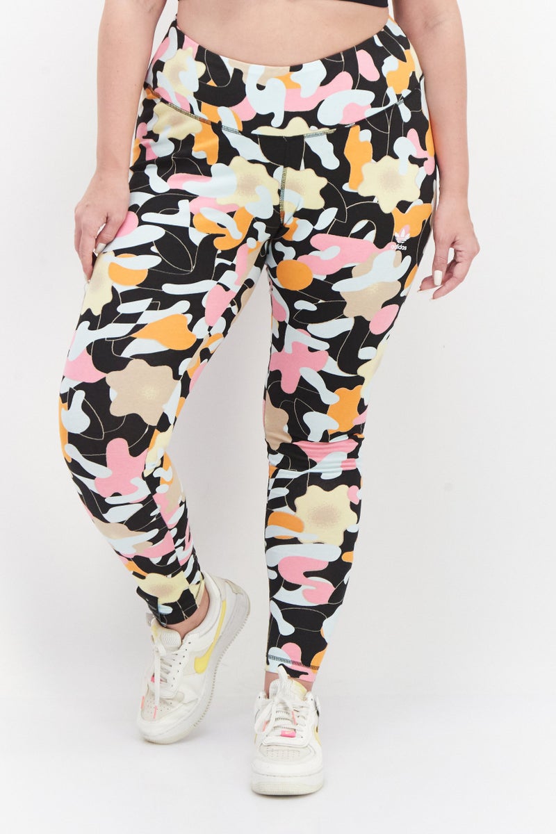 adidas Originals Women Plus Size Sportswear Fit Training Leggings, Black Combo - Image 1