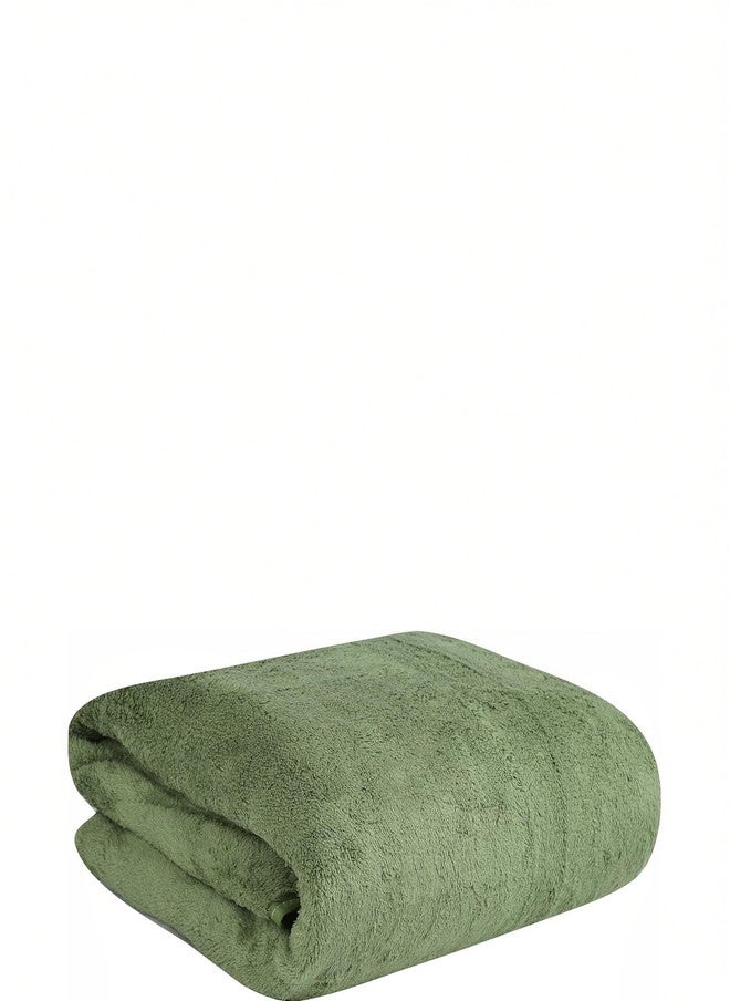 Fezora 3-Piece Solid Microfiber Bath Towel Set - 450 GSM - Image 3