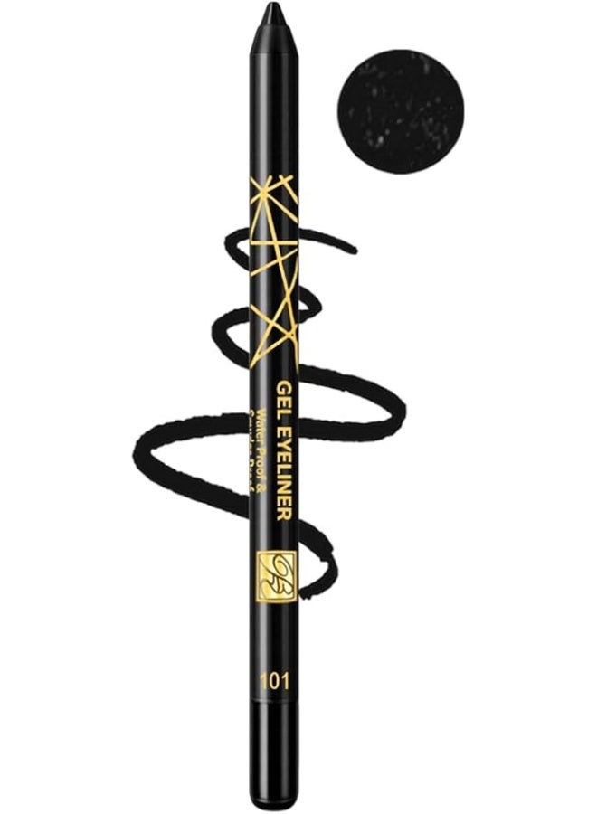 Romantic May Waterproof and smudge-proof gel eyeliner with a long-lasting, smooth-gliding formula, 1.2g (Black-101) - Image 1