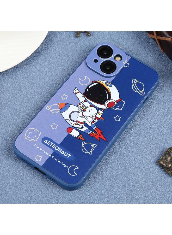 اس-توب جراب لهاتف iPhone 13 من مادة TPU بنمط رائد فضاء بألوان متباينة - Image 2