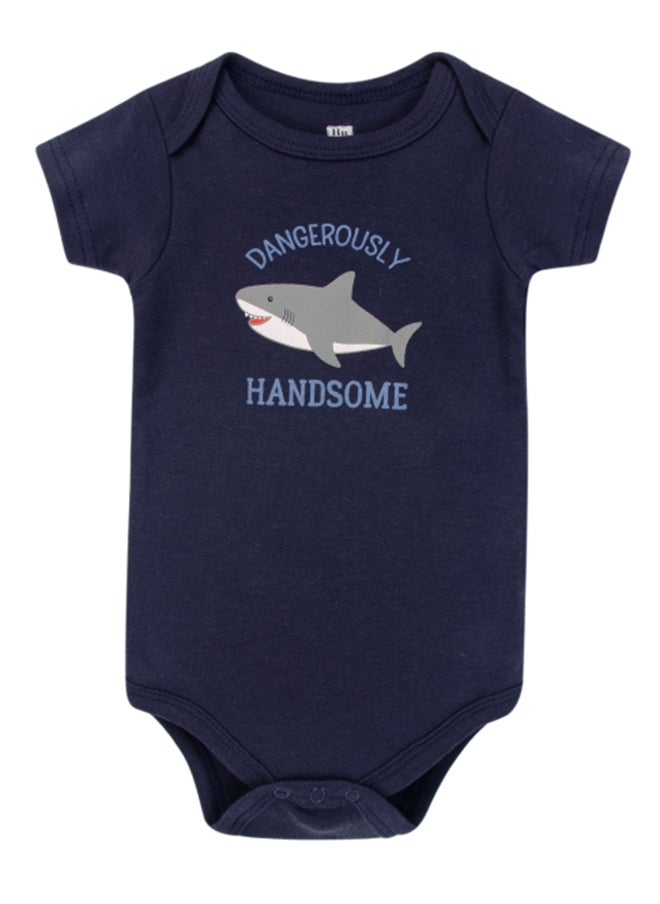 hudson baby Baby Layette Set 3 Piece Sharks, 3 - 6 Months  - Image 4