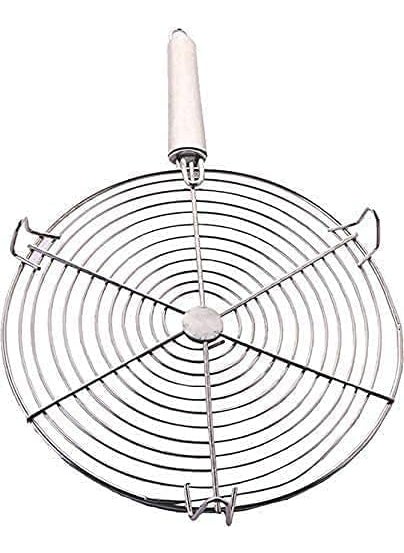 Entisia Entisia Jalebi Shaped Roaster Jali Small Kitchenware Wire Roaster with Handle Stainless Steel Barbecue Grill Jali for Roasting Papad Roti Paneer Tandoor Net Jali Chapati Toast Roaster 10  - Image 5