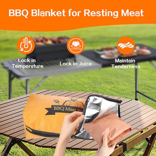 Concons BBQ Blanket for Resting Meat, Meat Resting Blanket for Grilling Accessories, Reusable Smoker Grilling Meat Insulated Resting Bag, BBQ Accessories for Large Brisket, Gifts for Men, Dad, Christmas Gifts - Image 2